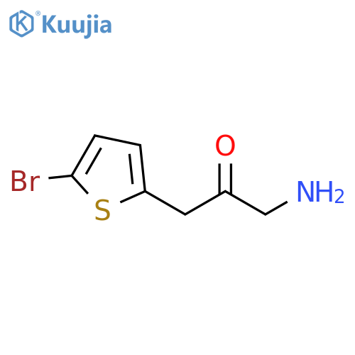 2-Propanone, 1-amino-3-(5-bromo-2-thienyl)- structure