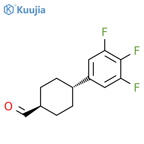 4-(3,4,5-Trifluorophenyl)cyclohexane-1-carbaldehyde structure