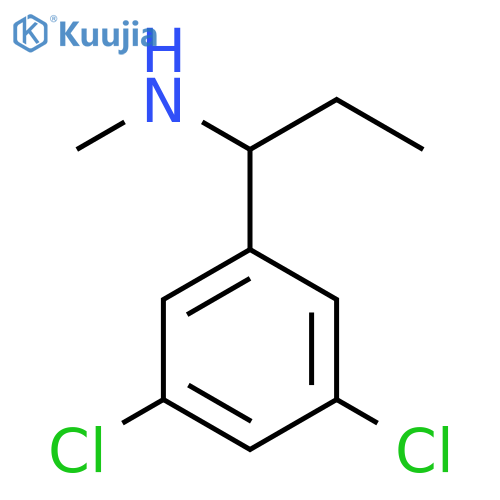 1-(3,5-dichlorophenyl)propyl(methyl)amine structure