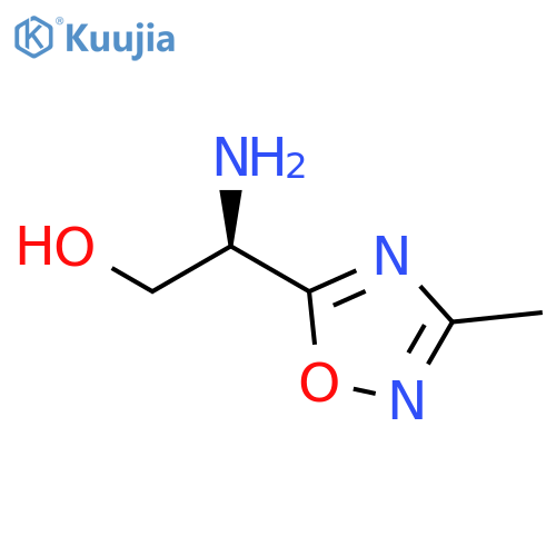 (2R)-2-amino-2-(3-methyl-1,2,4-oxadiazol-5-yl)ethan-1-ol structure