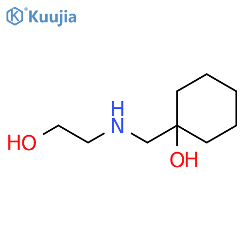 1-{[(2-hydroxyethyl)amino]methyl}cyclohexan-1-ol structure
