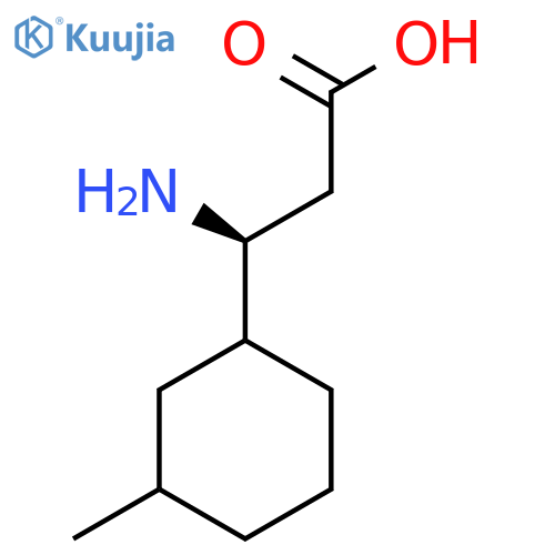 (3S)-3-Amino-3-(3-methylcyclohexyl)propanoic acid structure