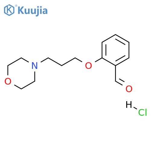 2-[3-(4-morpholinyl)propoxy]benzaldehyde hydrochloride structure