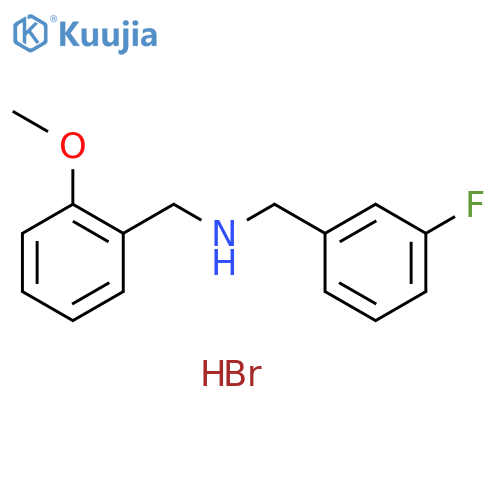 (3-fluorobenzyl)(2-methoxybenzyl)amine hydrobromide structure