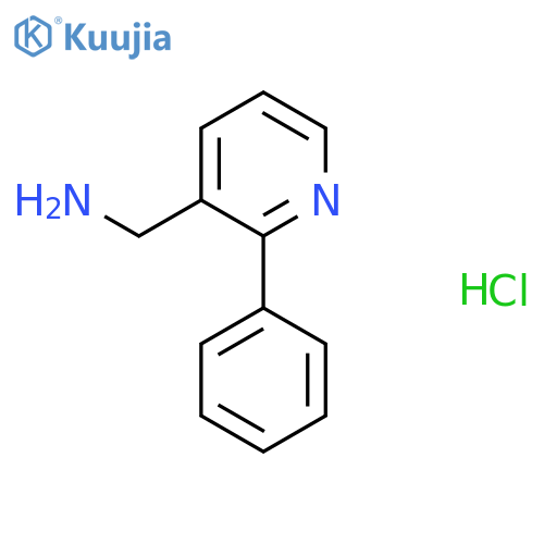 (2-Phenylpyridin-3-yl)methanamine hydrochloride structure