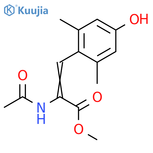 methyl (2Z)-2-acetamido-3-(4-hydroxy-2,6-dimethylphenyl)prop-2-enoate structure