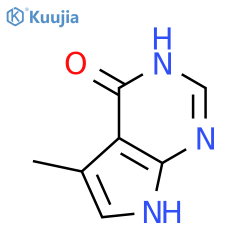 3,7-dihydro-5-methyl-4H-Pyrrolo[2,3-d]pyrimidin-4-one structure
