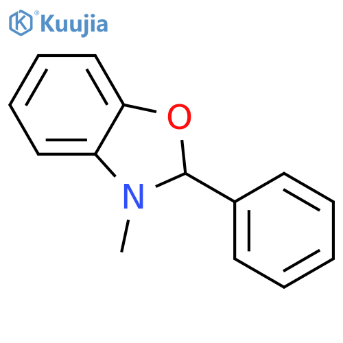 Benzoxazole, 2,3-dihydro-3-methyl-2-phenyl- structure