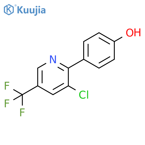 4-3-Chloro-5-(trifluoromethyl)pyridin-2-ylphenol structure