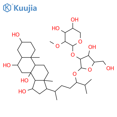 Cholestane-3,6,8,15,24-pentol; (3β,5α,6α,8β,15α,24S)-form, 24-O-[2-O-Methyl-β-D-xylopyranosyl-(1→2)-α-L-arabinofuranoside] structure