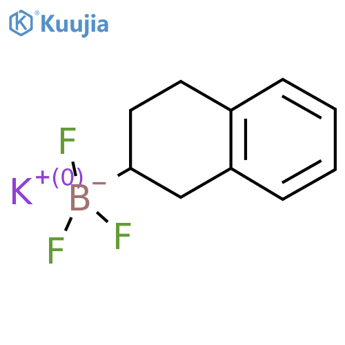 Potassium trifluoro(1,2,3,4-tetrahydronaphthalen-2-yl)boranuide structure