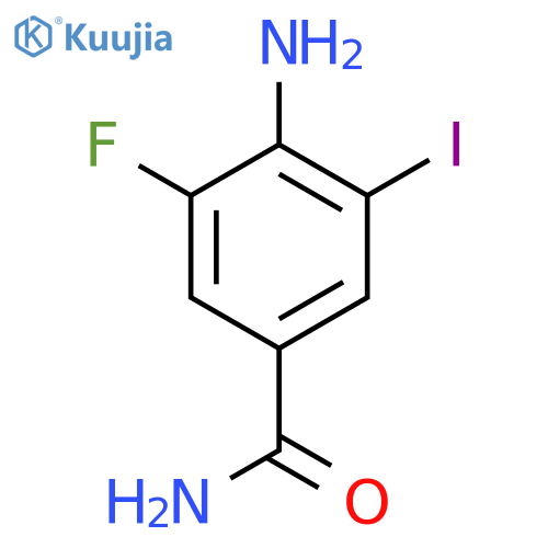 4-Amino-3-fluoro-5-iodobenzamide structure