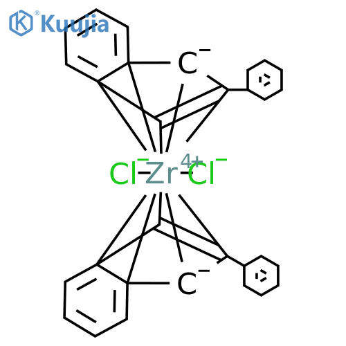 Zirconium, dichlorobis[(1,2,3,3a,7a-η)-2-phenyl-1H-inden-1-yl]- structure