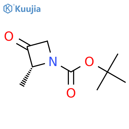 tert-butyl (2R)-2-methyl-3-oxoazetidine-1-carboxylate structure