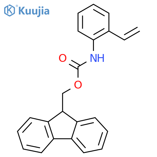 (9H-fluoren-9-yl)methyl N-(2-ethenylphenyl)carbamate structure