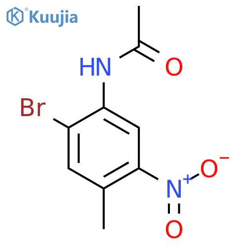 N-(2-Bromo-4-methyl-5-nitrophenyl)acetamide structure