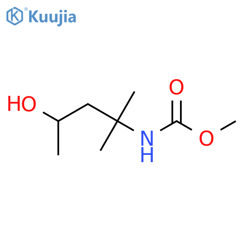 Carbamic acid, (3-hydroxy-1,1-dimethylbutyl)-, methyl ester (9CI) structure