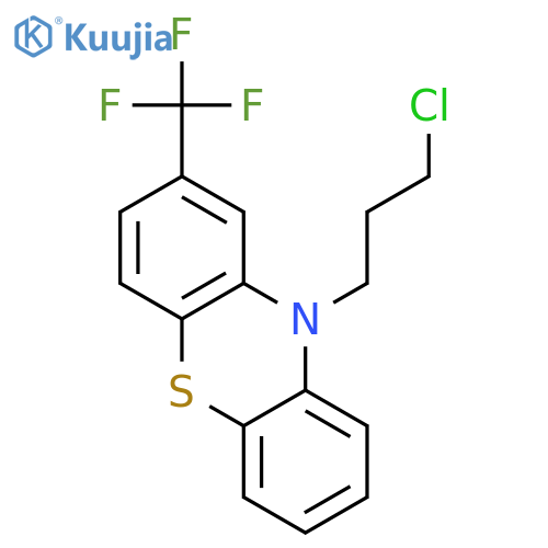 10-(3-Chloropropyl)-2-(trifluoromethyl)-10H-phenothiazine structure