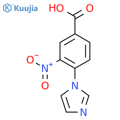 4-(1H-Imidazol-1-yl)-3-nitrobenzoic acid structure