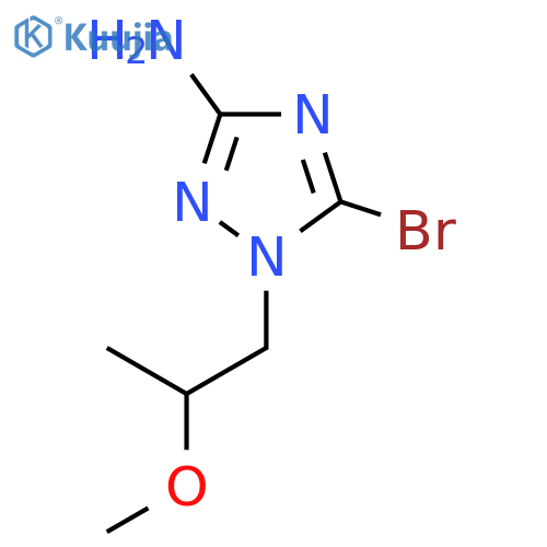 5-Bromo-1-(2-methoxypropyl)-1H-1,2,4-triazol-3-amine structure