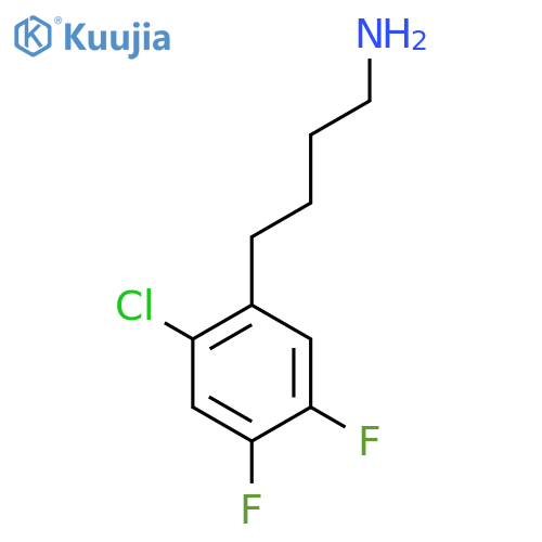 4-(2-chloro-4,5-difluorophenyl)butan-1-amine structure