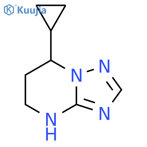 7-cyclopropyl-4H,5H,6H,7H-1,2,4triazolo1,5-apyrimidine structure
