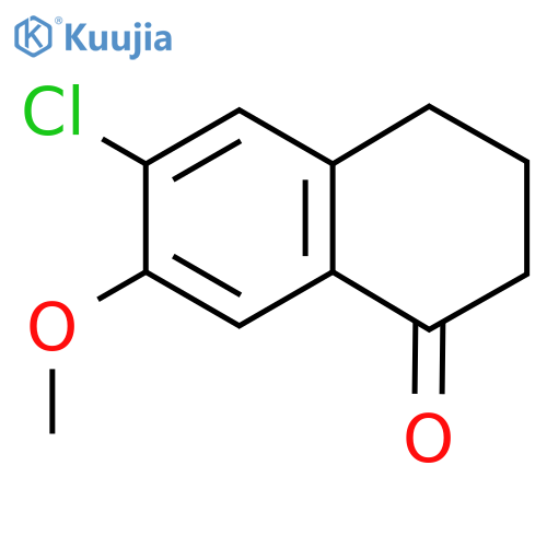 6-Chloro-7-methoxy-3,4-dihydro-2H-naphthalen-1-one structure