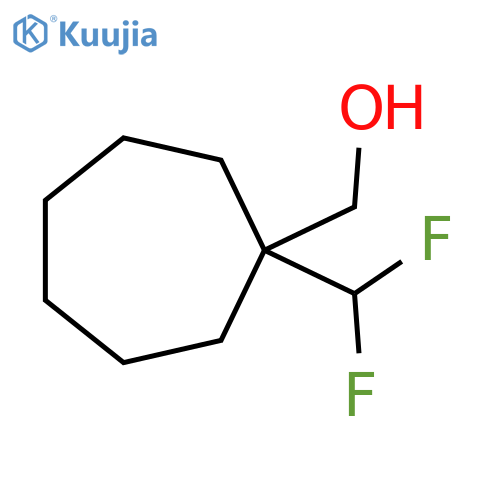 1-(difluoromethyl)cycloheptylmethanol structure