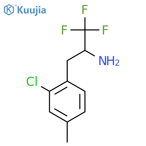 3-(2-chloro-4-methylphenyl)-1,1,1-trifluoropropan-2-amine structure