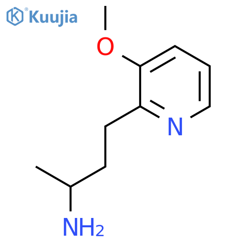 4-(3-methoxypyridin-2-yl)butan-2-amine structure