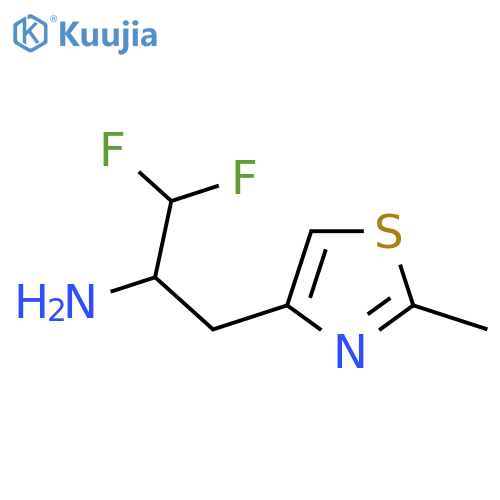 1,1-difluoro-3-(2-methyl-1,3-thiazol-4-yl)propan-2-amine structure