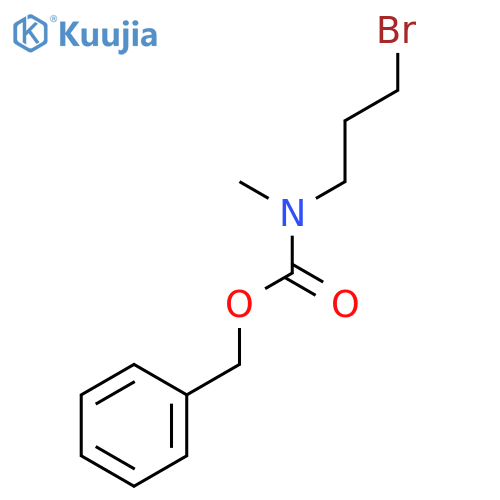Carbamic acid, (3-bromopropyl)methyl-, phenylmethyl ester structure
