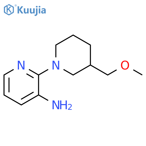 2-(3-(methoxymethyl)piperidin-1-yl)pyridin-3-amine structure