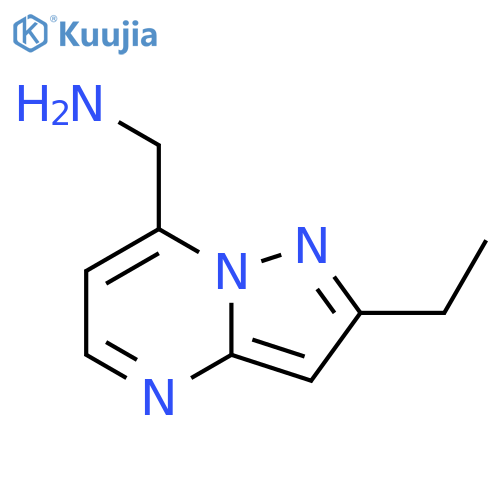 {2-ethylpyrazolo1,5-apyrimidin-7-yl}methanamine structure
