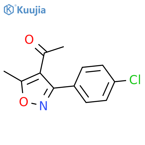 1-(3-(4-Chlorophenyl)-5-methylisoxazol-4-yl)ethanone structure