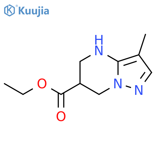 ethyl 3-methyl-4H,5H,6H,7H-pyrazolo1,5-apyrimidine-6-carboxylate structure