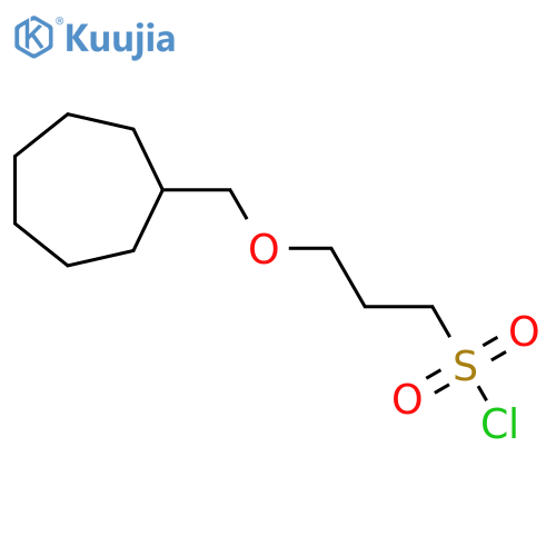 3-(cycloheptylmethoxy)propane-1-sulfonyl chloride structure