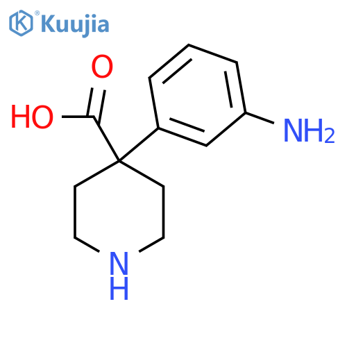 4-(3-Aminophenyl)piperidine-4-carboxylic acid structure