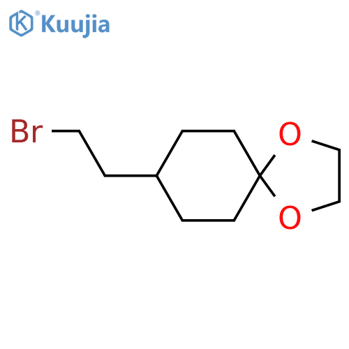 8-(2-bromoethyl)-1,4-dioxaspiro4.5decane structure
