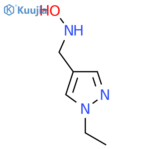 N-(1-ethyl-1H-pyrazol-4-yl)methylhydroxylamine structure