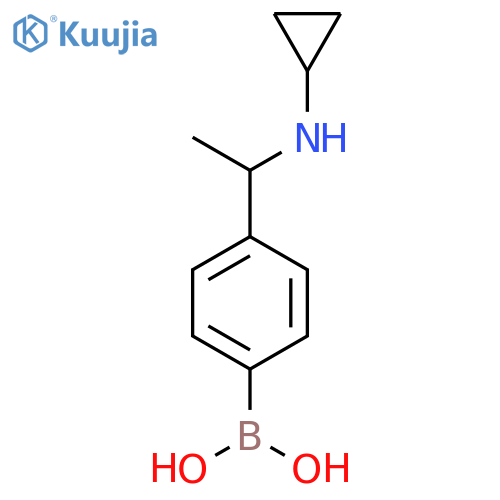 (4-(1-(Cyclopropylamino)ethyl)phenyl)boronic acid structure