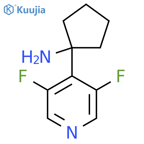 1-(3,5-difluoropyridin-4-yl)cyclopentan-1-amine structure