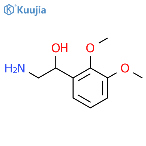 2-amino-1-(2,3-dimethoxyphenyl)ethanol structure
