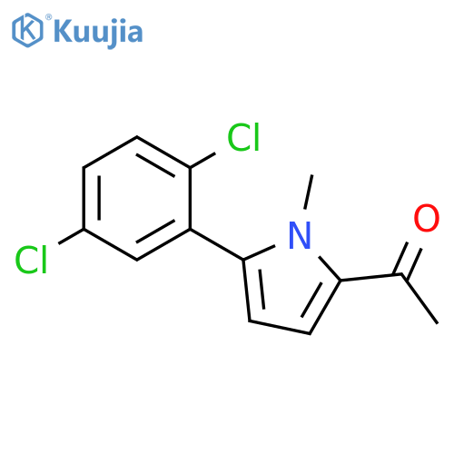 1-[5-(2,5-Dichloro-phenyl)-1-methyl-1H-pyrrol-2-yl]-ethanone structure