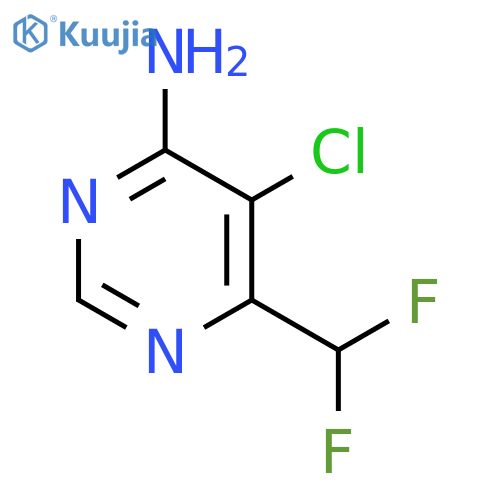 5-Chloro-6-difluoromethyl-pyrimidin-4-ylamine structure