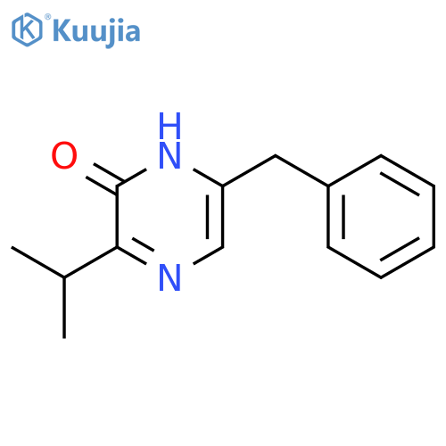 6-benzyl-3-(propan-2-yl)-1,2-dihydropyrazin-2-one structure