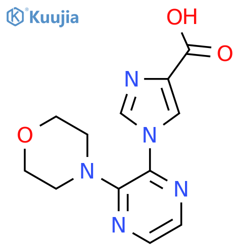 1-(3-Morpholinopyrazin-2-yl)-1H-imidazole-4-carboxylic acid structure