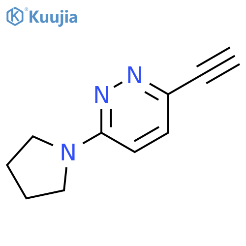 3-Ethynyl-6-pyrrolidin-1-yl-pyridazine structure
