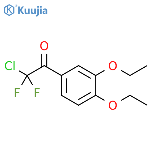 2-chloro-1-(3,4-diethoxyphenyl)-2,2-difluoroethanone structure