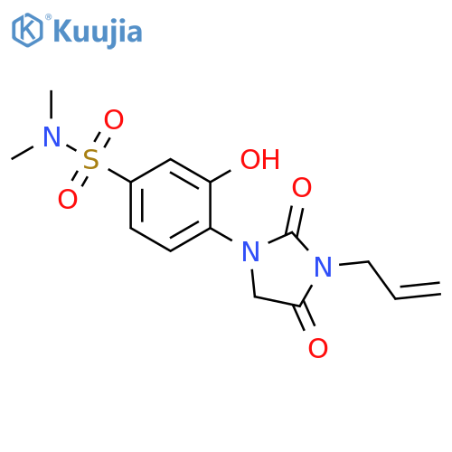 4-(3-Allyl-2,4-dioxo-imidazolidin-1-yl)-3-hydroxy-N,N-dimethyl-benzenesulfonamide structure